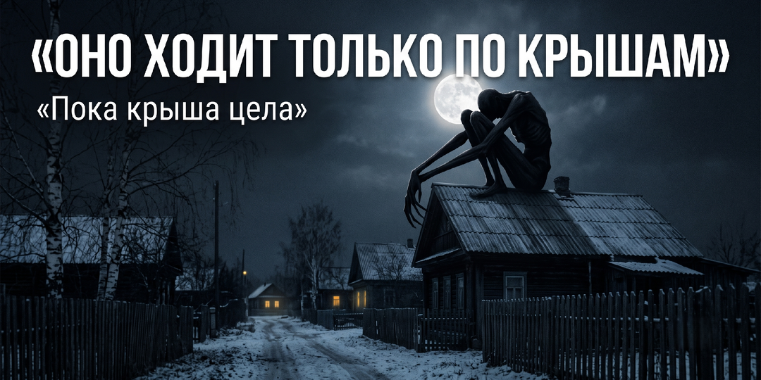 Оно ходило по крышам нашего села каждую ночь и никого не трогало. А потом в моей крыше появилась ДЫРА.