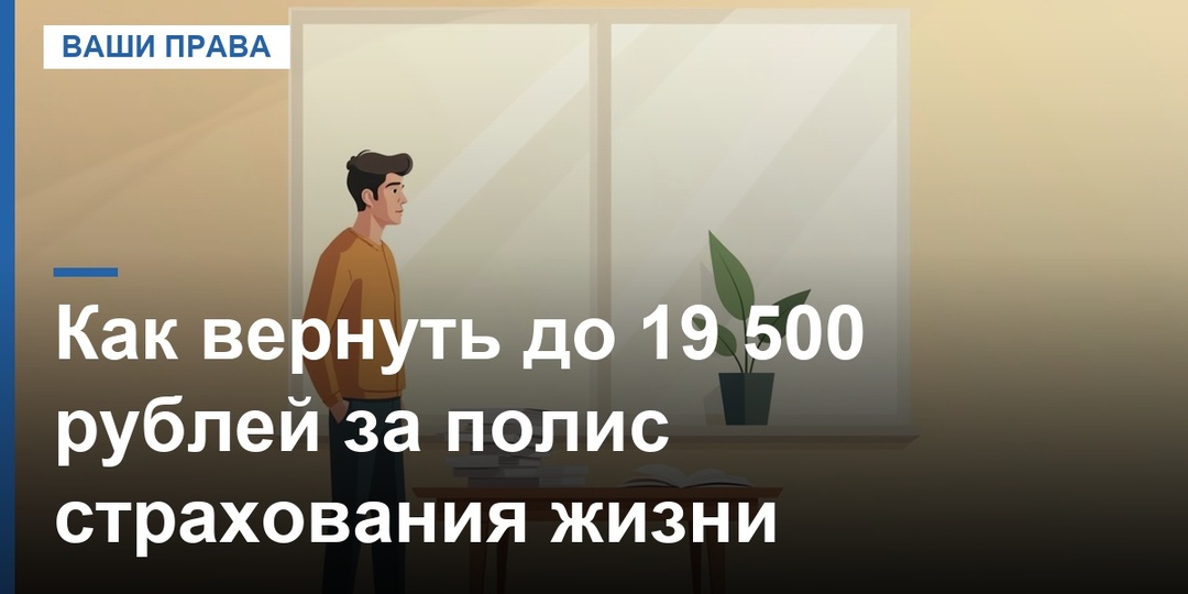 Как вернуть до 19 500 рублей за полис страхования жизни