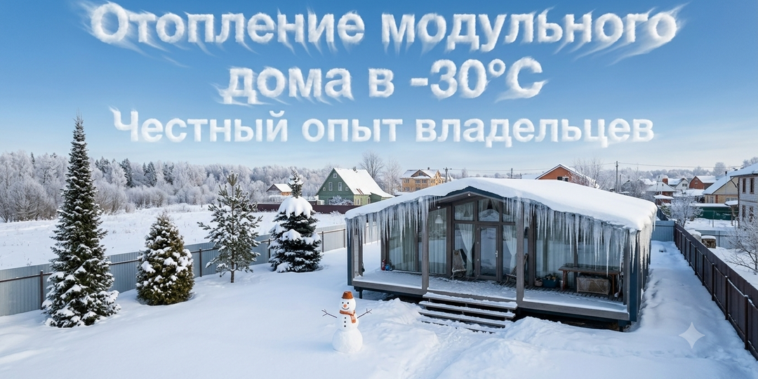 Отопления модульного дома в -30°C