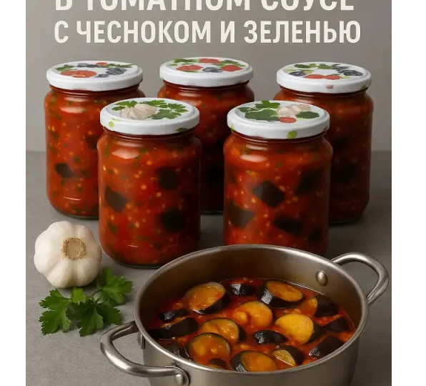 Баклажаны в томатной заливке на зиму