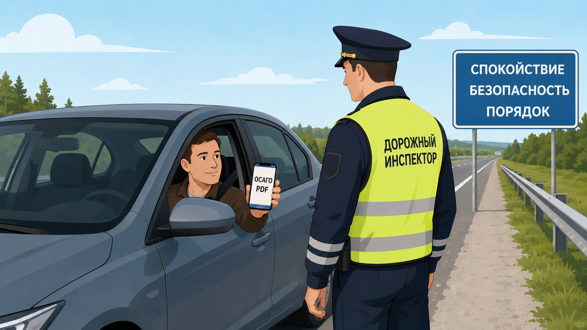 ОСАГО в телефоне, а интернета нет: нужна ли распечатка и что показать инспектору