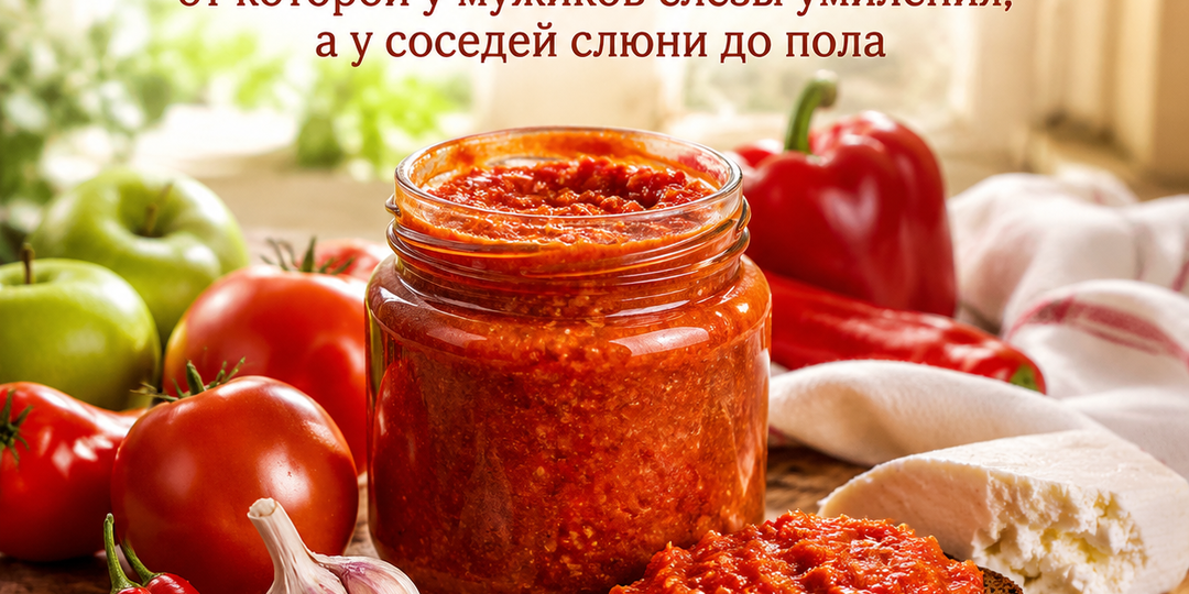 Настоящая вареная аджика, от которой у мужиков слезы умиления, а у соседей слюни до пола
