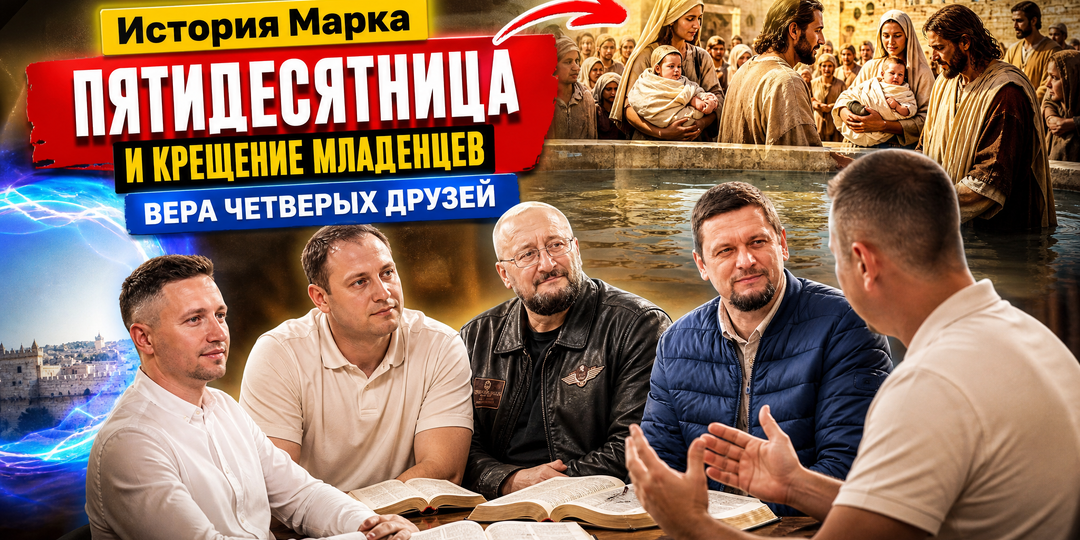 История Марка: Пятидесятница и крещение младенцев. Вера четверых друзей.