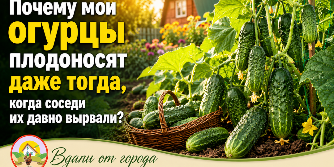 Почему мои огурцы плодоносят даже тогда, когда соседи их давно вырвали? Весь секрет - в одной старой подкормке