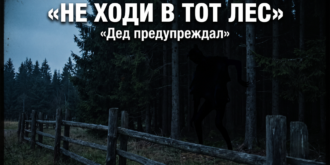 Дед запретил мне ходить в лес за хутором. Я не поверил и пошёл.