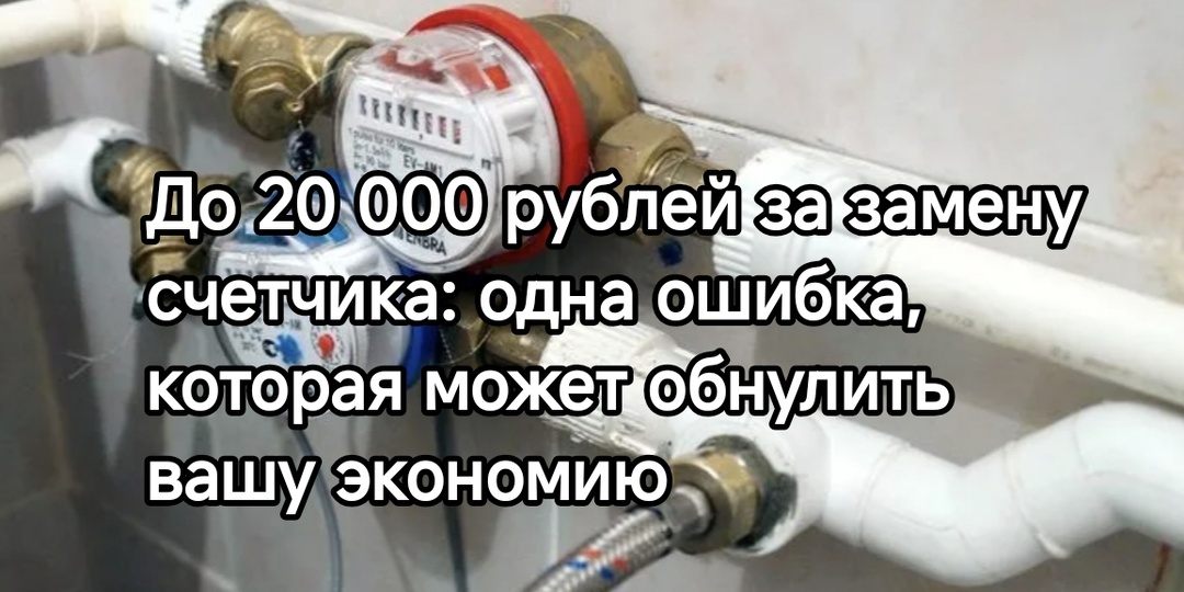До 20 000 рублей за замену счетчика: одна ошибка, которая может обнулить вашу экономию