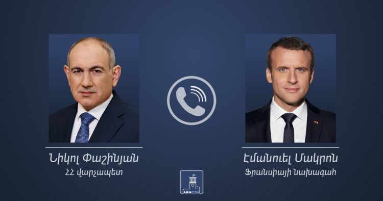 Пашинян и Макрон обсудили стратегическое партнерство и развитие экспорта