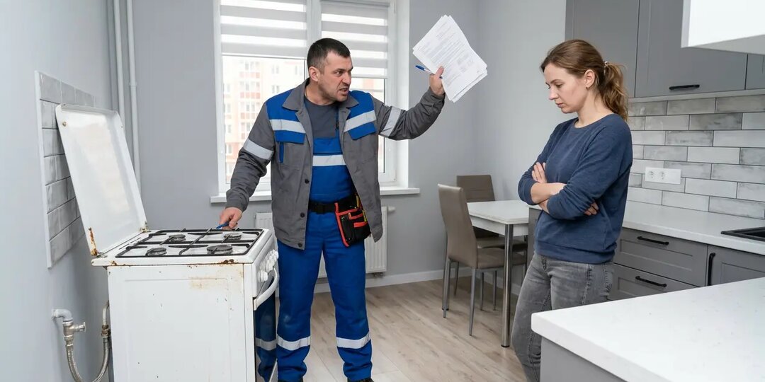 Что делать, если газовщики требуют поменять плиту?
