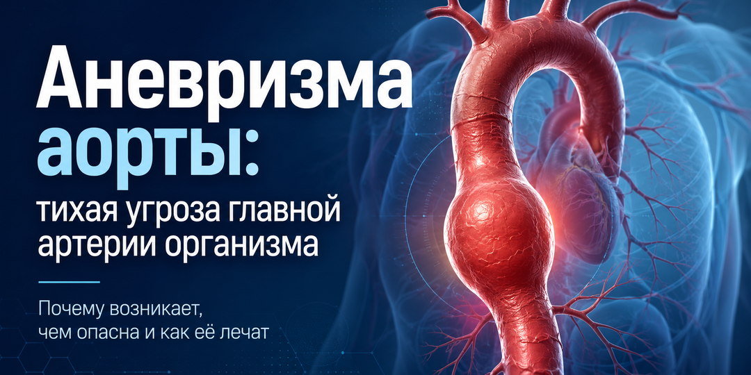 Аневризма аорты: заболевание, которое долго не подаёт сигналов