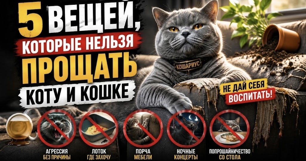 5 вещей, которые нельзя прощать кошке – если не хотите жить по её правилам