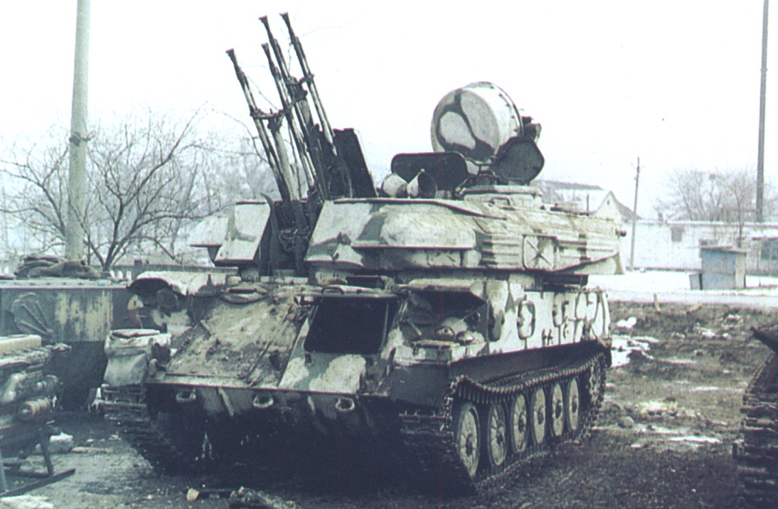 ЗСУ-23-4В1 в Грозном в феврале 1995 года