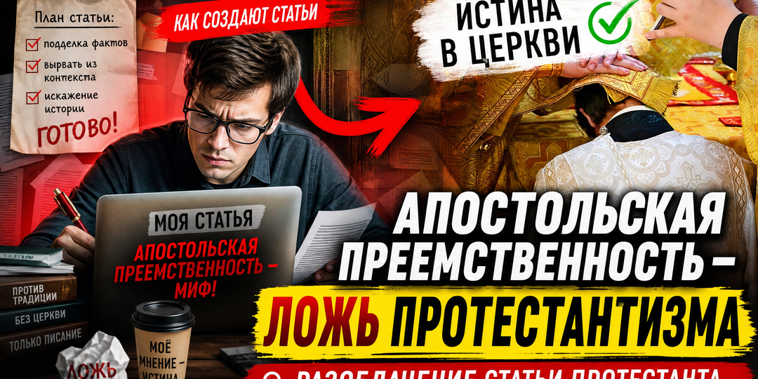 ПРАВОСЛАВНЫЕ ИДЕИ АПОСТОЛЬСКОЙ ПРЕЕМСТВЕННОСТИ . ЛОЖЬ ПРОТЕСТАНТИЗМА.
