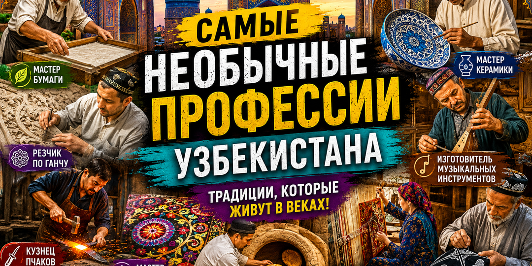 10 самых необычных профессий Узбекистана, которые удивляют туристов со всего мира