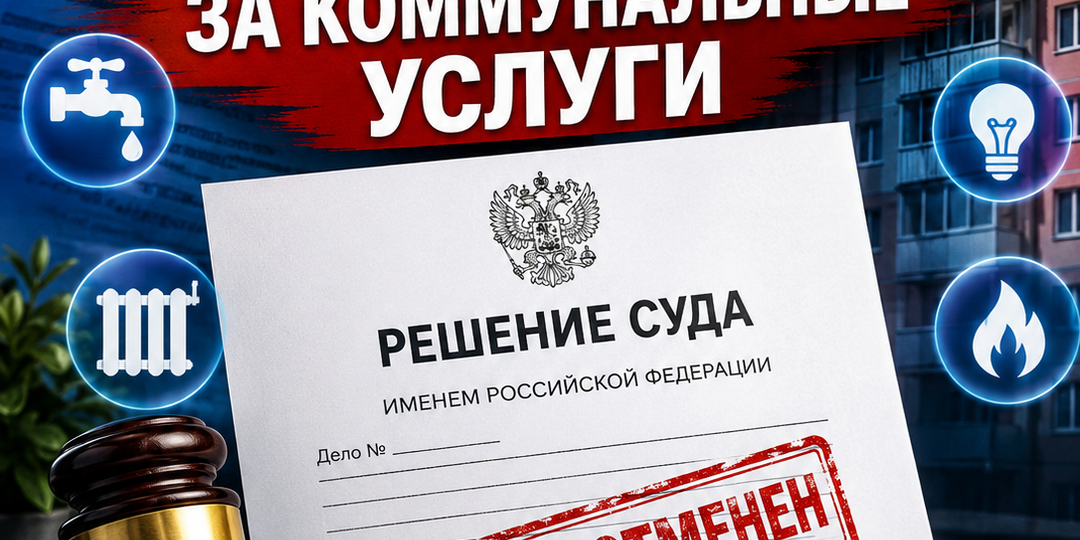 Суд отменил долг за коммунальные услуги