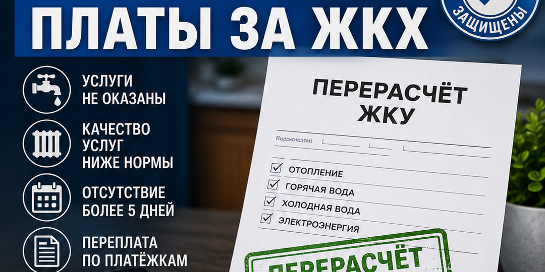 Когда можно требовать перерасчёт платы за ЖКХ