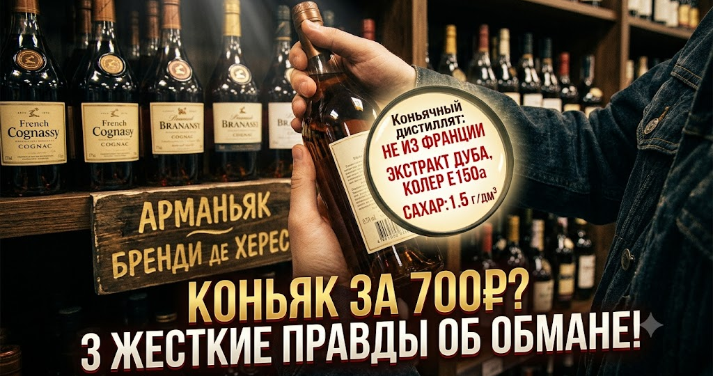 Перестал покупать «коньяк» дешевле 1500 рублей: 3 жестких факта, о которых молчат производители