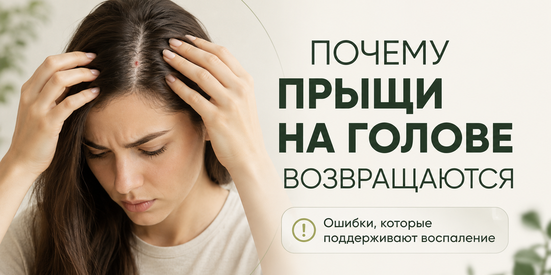 Почему прыщи на голове возвращаются