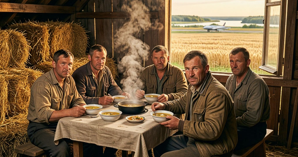 Вкус настоящего труда: история о том, как лётчики и трактористы обедали после работы