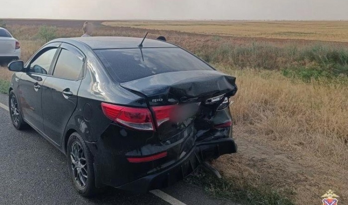 В Волгоградской области на трассе «Рено» врезался в «Киа Рио»