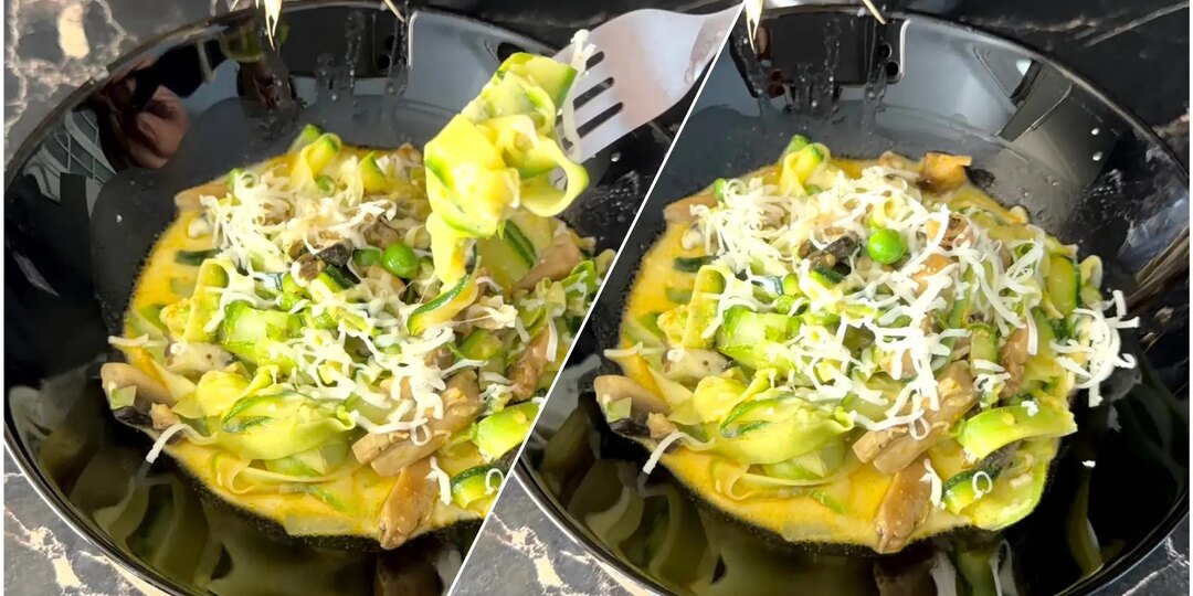 Кабачковая паста с грибами