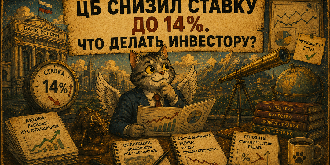 Ставка снижена до 14%. Как это повлияет на ваши инвестиции?