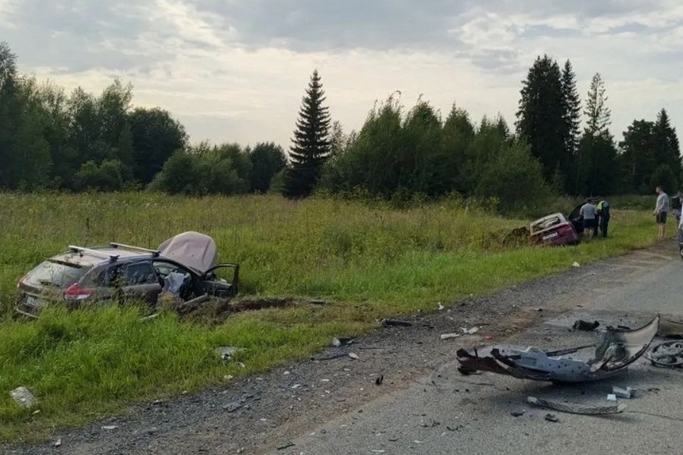    Пострадавших увезли в больницу. Фото: ЕДДС Игринского района