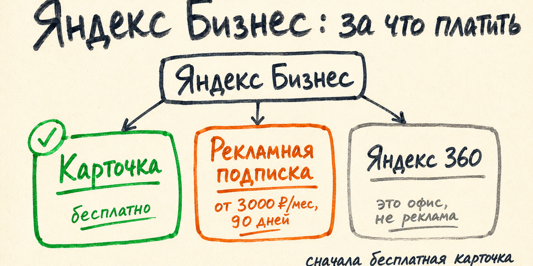 Яндекс Бизнес: 3 сервиса под одним именем и за какой стоит платить