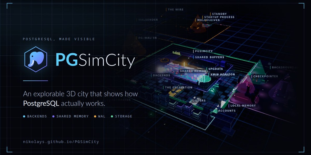 Кто-то превратил работу PostgreSQL в SimCity