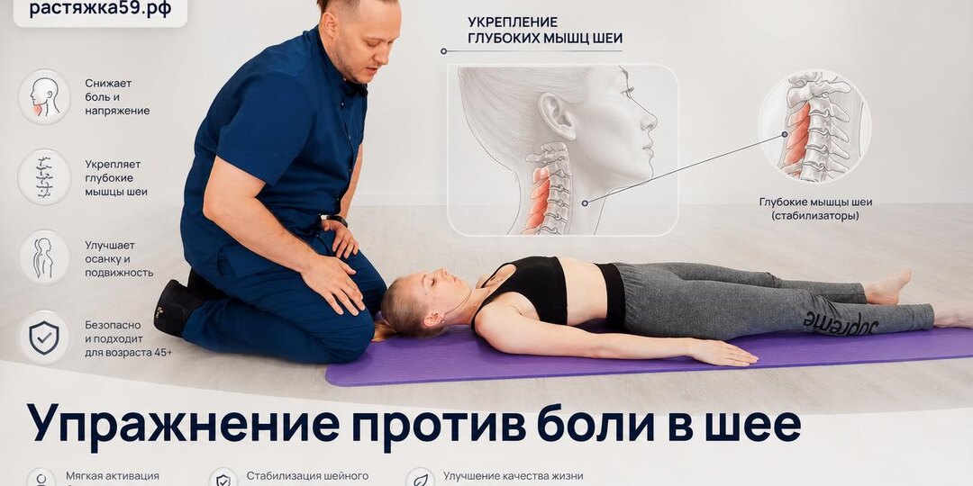 Укрепление мышц шеи при остеохондрозе