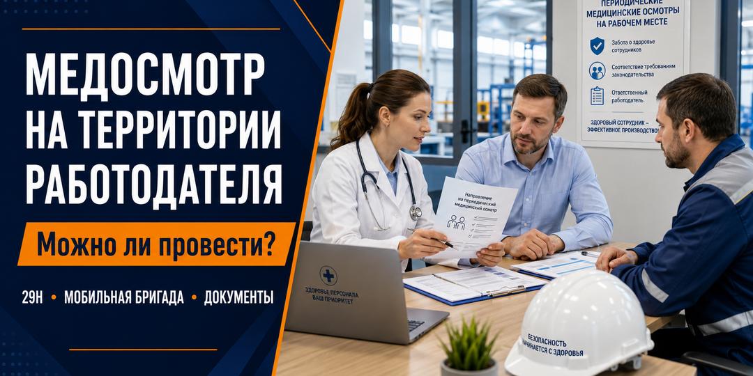 Периодический медосмотр на территории работодателя: условия проведения по приказу Минздрава № 29н