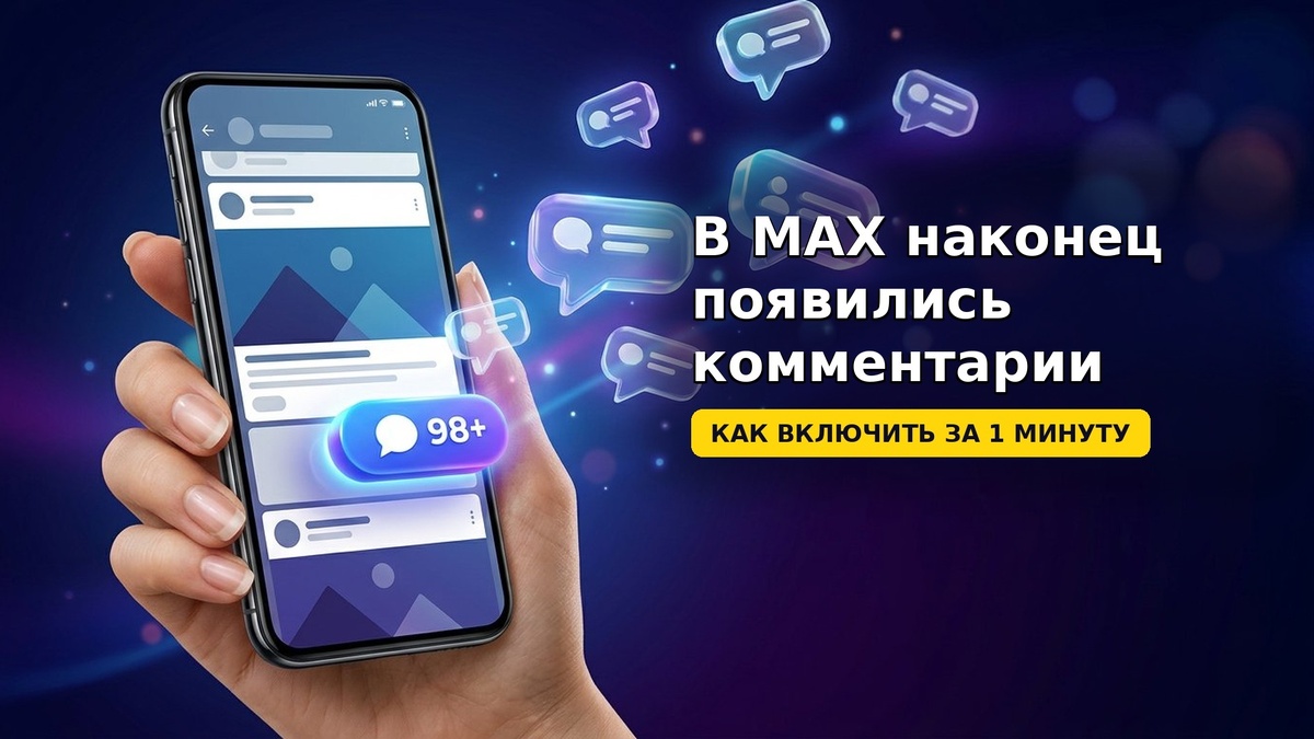 Как подключить комментарии в канале Макс за 1 минуту. Подробная инструкция