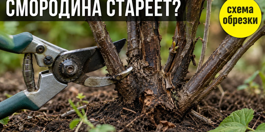 Смородина: обрезка старых веток в конце июля — схема омоложения