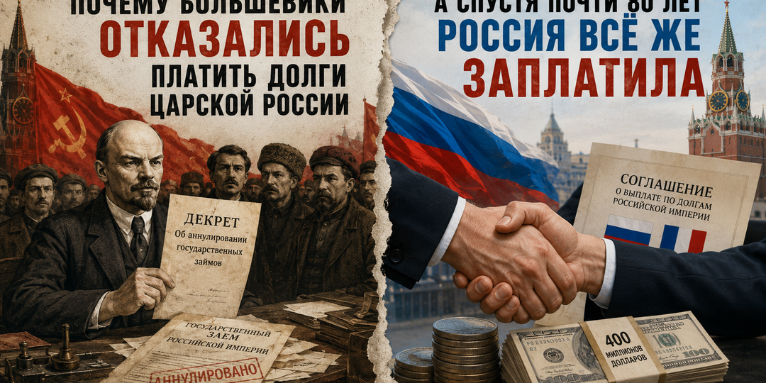 Почему большевики отказались платить долги царской России, а спустя почти 80 лет Россия всё же заплатила