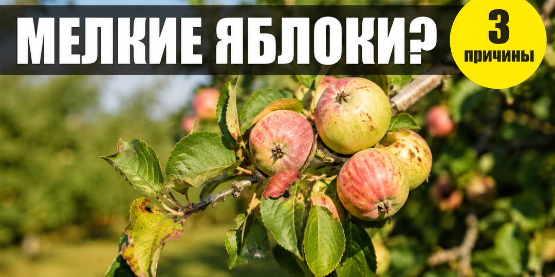 Яблоня: почему яблоки мелкие в этом году — 3 причины