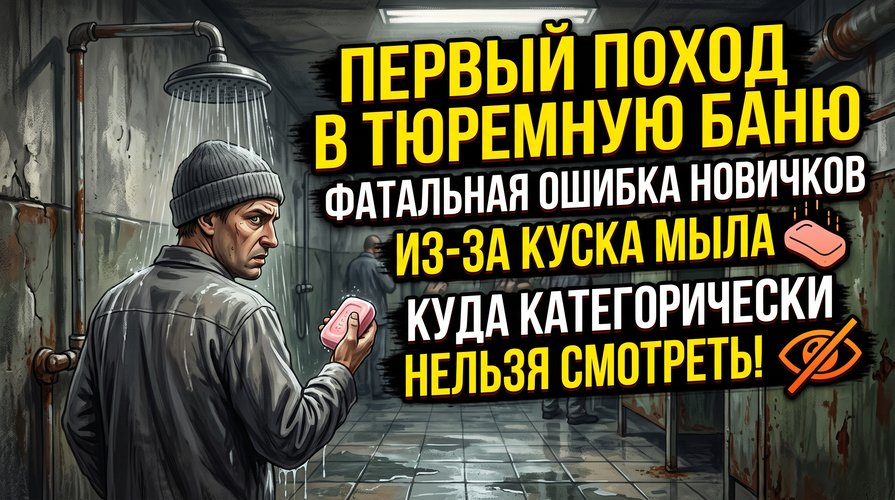 "Первый поход в тюремную баню: фатальная ошибка новичков из-за куска мыла и куда категорически нельзя смотреть"
