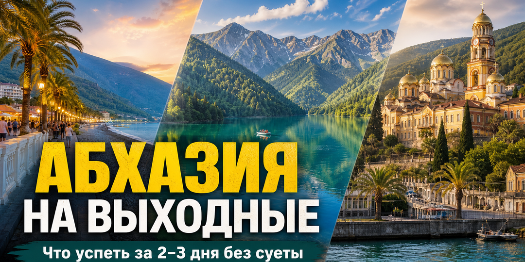 Абхазия на выходные: что успеть за 2–3 дня без суеты