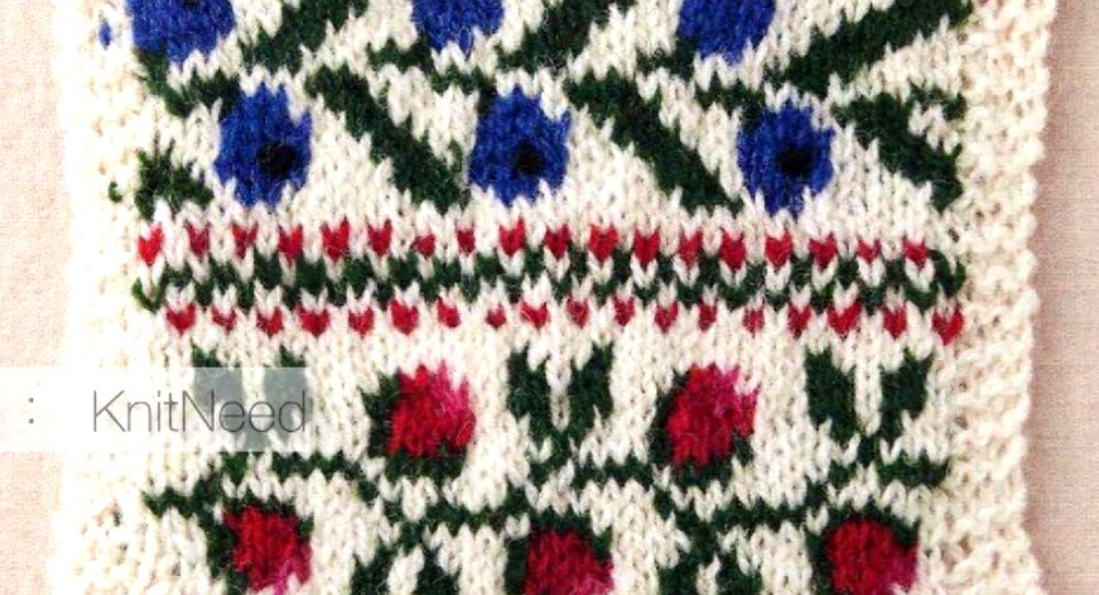 Уютные жаккарды на осень: листаем продолжение книги «Flower Knitting»