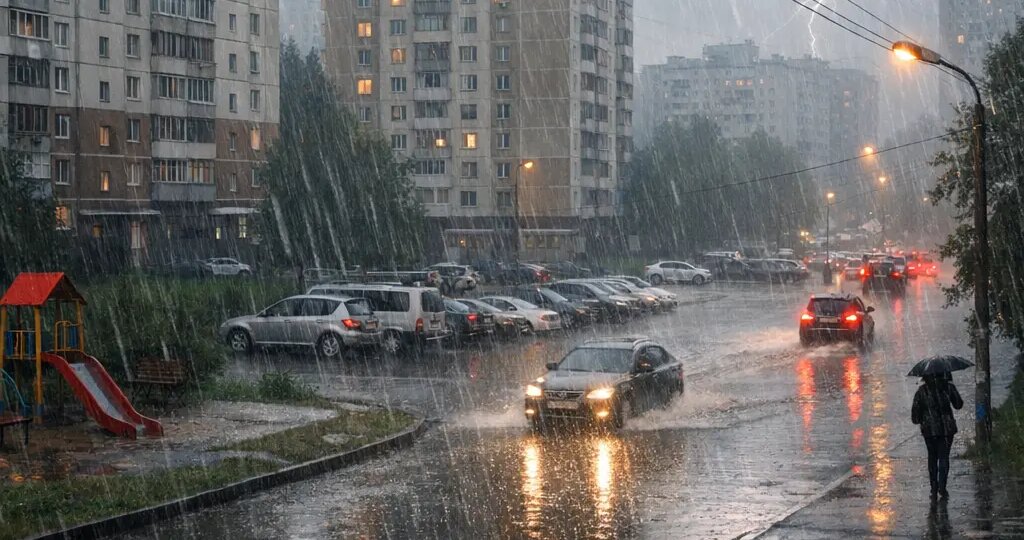 Два ведра воды на метр: в Москву 29 июля придут ливни и сентябрьский холод