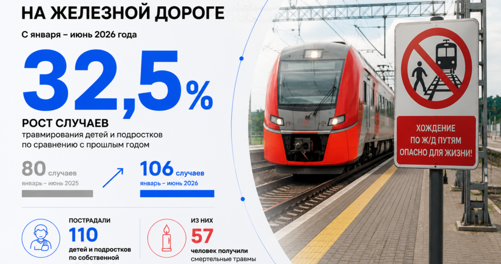 Число пострадавших на рельсах детей выросло на треть с начала года в России