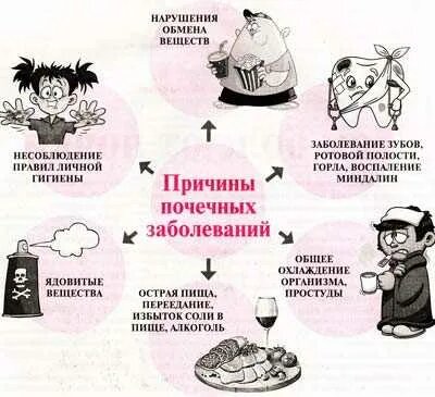 Причины почечных заболеваний