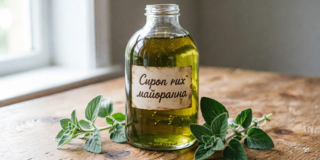 Сироп из майорана для напитков и десертов