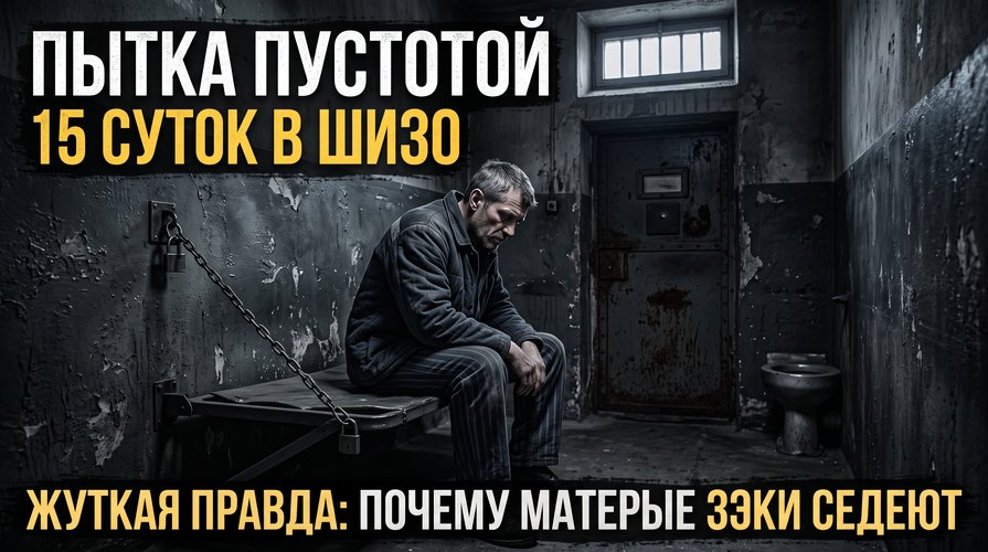 Пытка пустотой: жуткая правда о 15 сутках в ШИЗО, и почему матерые зэки седеют из-за пристегнутой к стене койки