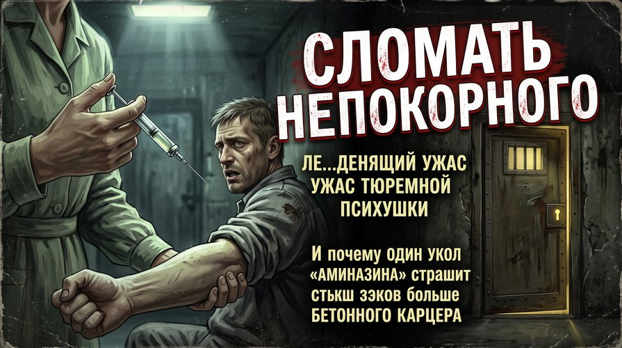 Сломать непокорного: леденящий ужас тюремной психушки и почему один укол «аминазина» страшит зэков больше бетонного карцера