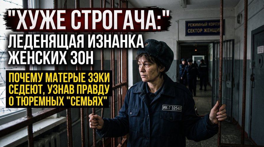 Хуже строгача: леденящая изнанка женских зон, и почему матерые зэки седеют, узнав правду о тюремных "семьях"