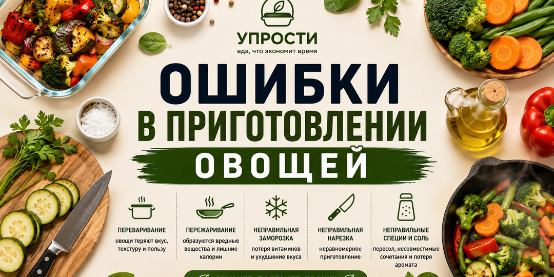 Готовите овощи неправильно? Вот что чаще всего портит их вкус