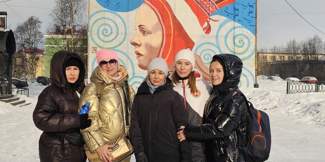 Район муралов в Мурманске
