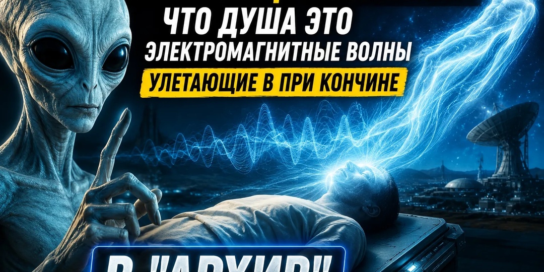 ПРИШЕЛЕЦ раскрыл тайну бессмертия — душа — это управляемый электромагнитный сигнал, а смерть — лишь перезагрузка данных