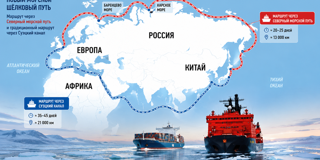 Китай прокладывает морскую дорогу в Европу через Арктику: зачем ему понадобился российский Север