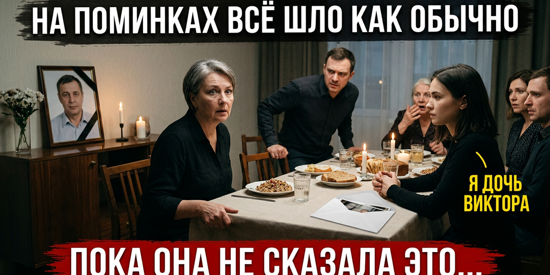 На поминках мужа вдова увидела среди гостей девушку с его глазами. Она села за стол и тихо сказала то, что повергло всю семью в шок