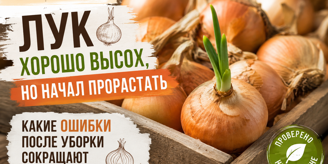 Лук высох отлично, а через месяц начал прорастать: 7 ошибок после уборки, из-за которых урожай не долежит до весны